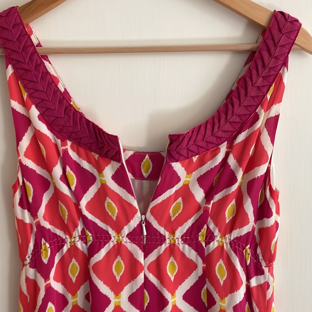 Tory Burch Ikat print silk dress 4 - Picture 7 of 10